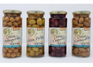Aceitunas Arbequina, Picual, Cuquillo y Cornicabra, de Cal Valls