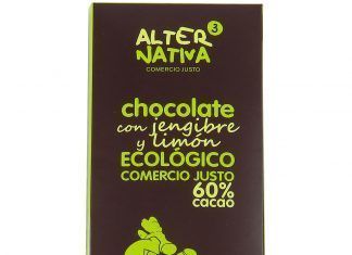 Chocolate 60% con jengibre y limón, de AlterNativa3