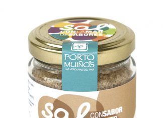 Sal con sabor a boleto de producción ecológica, de Porto Muiños