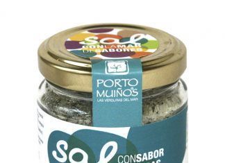 Sal con sabor a hierbas de producción ecológica, de Porto Muiños