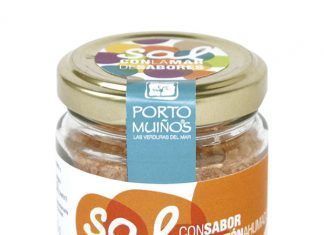 Sal con sabor a pimentón ahumado de producción ecológica, de Porto Muiños