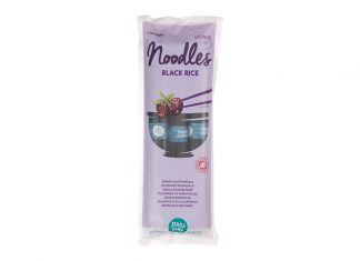 Fideos de arroz 100% negro (sin gluten), de TerraSana