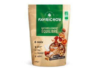 Muesli Cereales Tostados 6 Frutos Secos, de Favrichon