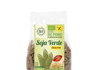 Penne soja verde con lino bio sin gluten, de Sol Natural