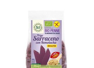 Penne trigo sarraceno y remolacha con lino bio sin gluten, de Sol Natural