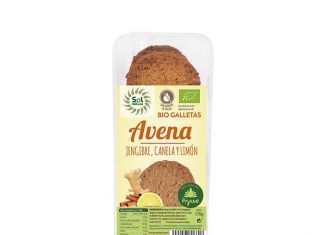 Galletas de avena jengibre canela limón y agave bio, de Sol Natural
