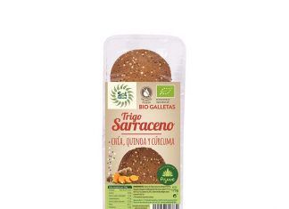 Galletas de trigo sarraceno chía quinoa y cúrcuma bio, de Sol Natural