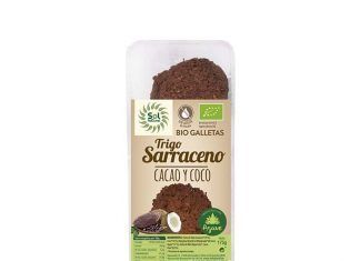 Galletas de trigo sarraceno coco cacao bio agave, de Sol Natural