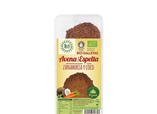 Galletas de espelta y avena con zanahoria coco bio agave, de Sol Natural