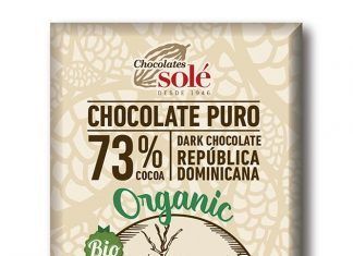 Chocolate Negro BIO 73% Cacao con Almendras 150 g
