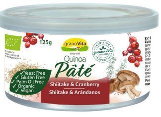 PATÉ QUINOA SHIITAKE Y ARÁNDANOS BIO 125 g.