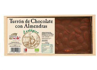 Turrón de Chocolate con Almendras BIO 200 g