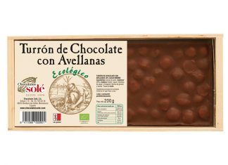 Turrón de Chocolate con Avellanas BIO 200 g