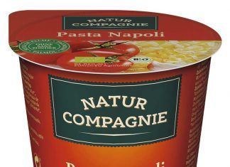 VASO DE TALLARINES CON TOMATE ESTILO “NAPOLI” BIO 59 g.