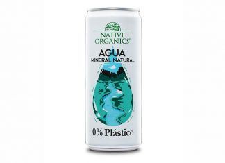 Agua mineral natural 0% plástico, de Native Organics