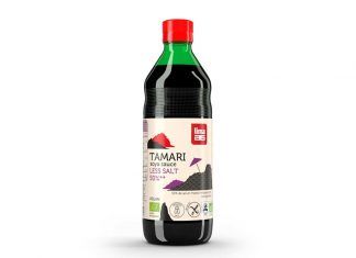 Tamari 50% menos de sal, de 500 ml, de Lima