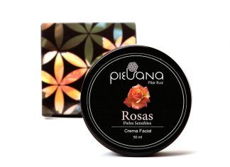 Crema facial de rosas, de Piel Sana