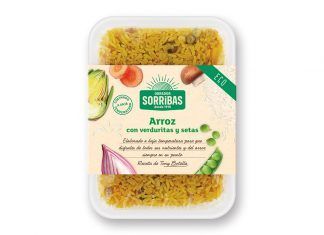Arroz con verduritas y setas, de Obrador Sorribas