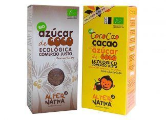 Azúcar de coco y CocoCao ecológicos de comercio justo, de AlterNativa3