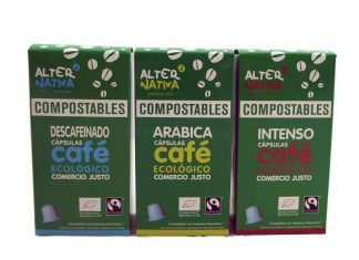 Cápsulas compostables de café ecológico de comercio justo, de AlterNativa3