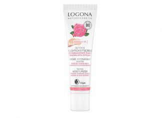 Crema color hidratante rosa damascena, de Logona