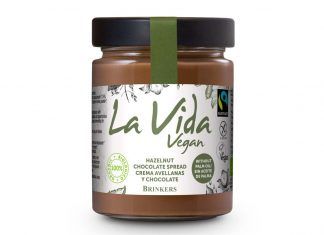 Crema de chocolate y avellanas vegana, de La Vida Vegan