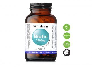 Biotina 2500 ug (90) Veg. Caps., de Viridian