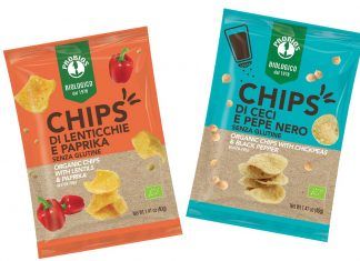 CHIPS DE GARBANZOS Y PIMIENTA NEGRA / LENTEJAS Y PAPRIKA BIO 40g