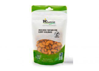 Anacardo Tostado con Curry Ecológico, de Biocomercio
