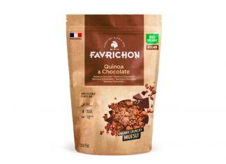 Muesli Crujiente Ecológico Quinoa & Chocolate, de Favrichon