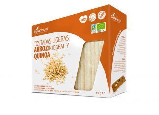 Tostadas ligeras de arroz integral y quinoa, de Soria Natural