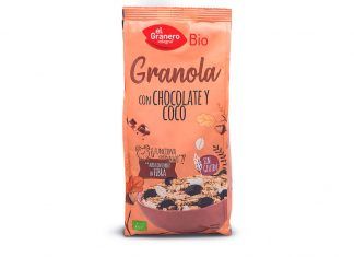 Granola de avena, chocolate y coco bio, de El Granero Integral