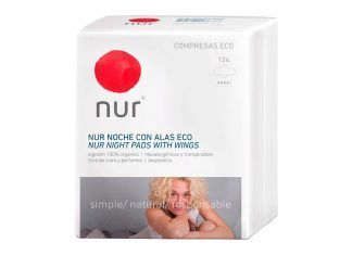 Compresas ecológicas noche alas, de Nur