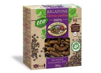 Rigatone de Lenteja Pardina 100% Eco, de Hort del Silenci