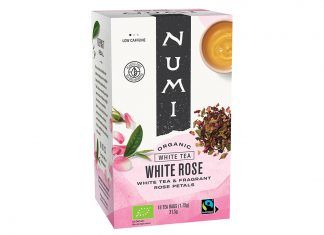 Té blanco con pétalos de rosa bio, de NUMI