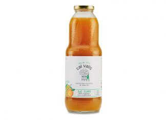 Zumo de Uva y Albaricoque Eco 1L, de Cal Valls