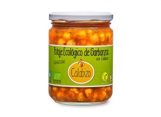 Potaje ecológico de garbanzos y espinacas con calabizo. Tarro de 440 g. 1-2 raciones