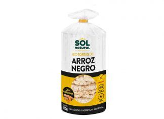 Tortas de arroz negro y cúrcuma sin gluten, de Sol Natural