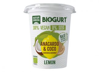 Biogurt de coco-anacardo-limón, de NaturGreen