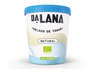 Helado de Yogur Natural Sin Lactosa, de DaLana