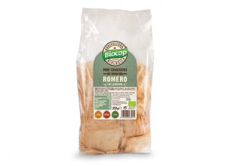 Mini crackers de trigo con romero, de Biocop