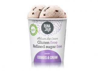 Helado Ecológico de Cookies sin gluten, de Runakay