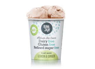 Helado Vegano y Ecológico de Limón y Jengibre, de Runakay