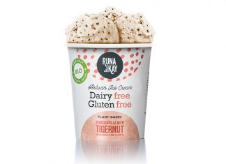 Helado Vegano y Ecológico de Stracciatella de Chufa, de Runakay