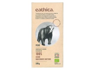 Chocolate Bio 100% Perú Sin Azúcar, de eathica