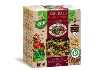 Espirales de Espelta y Verduras, de Hort del Silenci