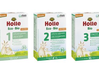 Leche Infantil Ecológica de Cabra Receta Mejorada, de Holle