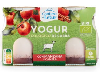 Yogur de cabra con manzana y canela, de Cantero de Letur