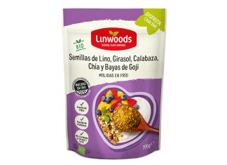 Semillas de Lino, Girasol, Calabaza, Chía y Bayas de Goji Molidas Bio, de Linwoods