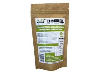 Cobertura Vegana de Chocolate Blanco, de AlterNativa3
